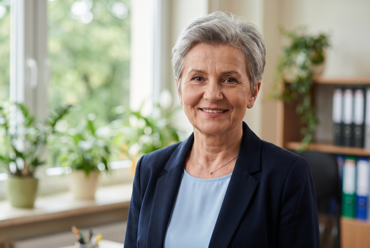 Pani Jadwiga, dyrektorka szkoły